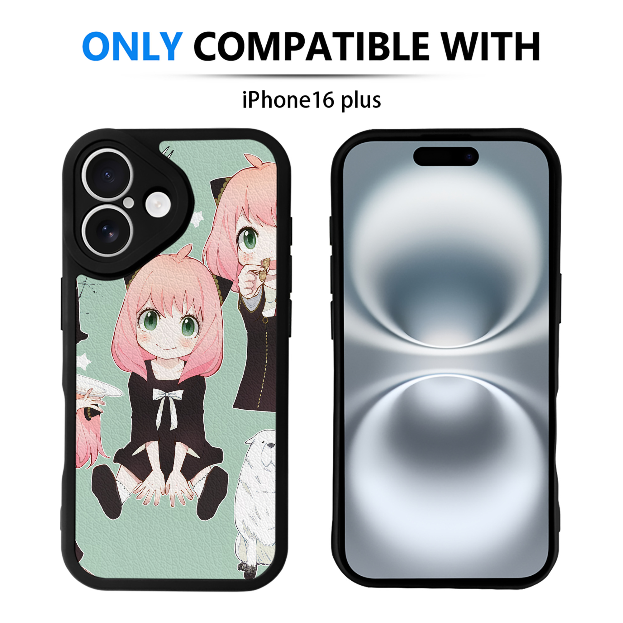 （画像用） SPY×FAMILY间谍家家酒 【iPhone 16シリーズ対応】シリコンスマホケース（レザー調） 材質：シリコン